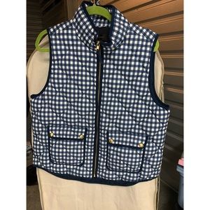J Crew Gingham Vest